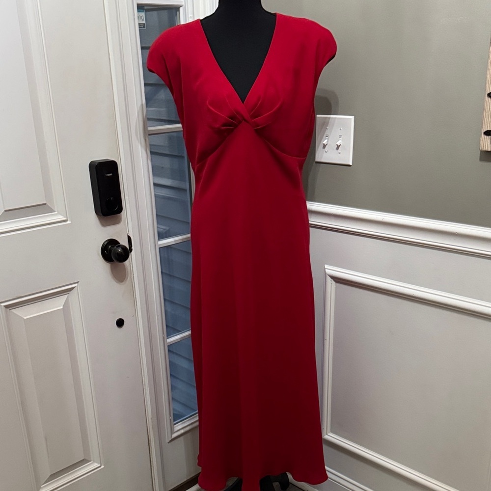 Jones Wear Dress Sz 14 red lined